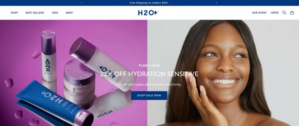 H2O+ website